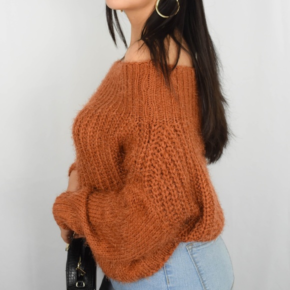 Hug Me Tight Off The Shoulder Sweater - Picture 3 of 5